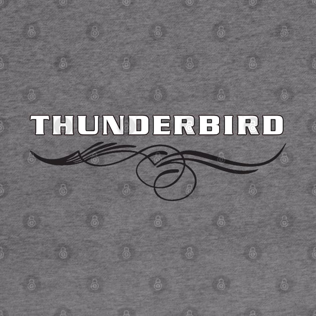 Thunderbird Emblem with Swoop Pinstripes by PauHanaDesign